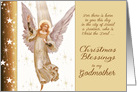 To my Godmother, Luke 2:11, Christmas Blessings card