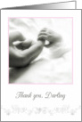 thank you darling wife for our baby girl & congratulations card