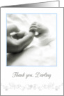 thank you darling husband, baby boy, elegant congratulations card
