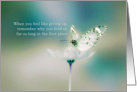 Don’t give up, Recovery Encouragement card, butterfly card