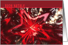 Buon Natale, Italian Merry Christmas , Red Star card