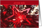 Joyeux Noel, French Merry Christmas, Bright Red card