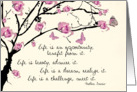 life is an opportunity, encouragement, mother teresa card
