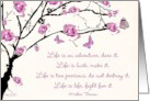 Life is an Adventure Follow Your Dreams Mother Theresa card