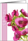 cam on, thank you in Vietnamese, pink anemone flowers card