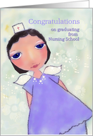 Congratulations on Graduating from Nursing School, Angel in Scrubs card