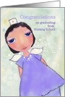 Congratulations on Graduating from Nursing School, Angel in Scrubs card