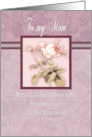 Mother’s Day for Mom Elegant Pink Purple Roses card