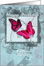 Happy Birthday to you and me, Mutual Birthday, Butterflies card
