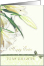 For Daughter Christian Easter White Lily Flower card