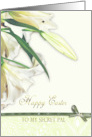 For Secret Pal Christian Easter White Lily Flower card