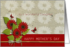 Happy Mother’s Day to my Daughter, Red Sunflowers card