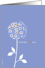 You are like a father to me, happy father’s day card, flower card
