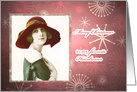 Merry Christmas to my Hairdresser, Vintage Glam Lady card