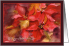 to my Sister-in-Law, Christmas card, Poinsettias, watercolor card