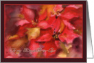 Christmas card for Daughter-in-Law, Poinsettia, watercolor card