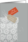 Christmas card for Son & Family, gift, snowflakes, elegant card