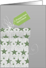 Merry Christmas in Russian, С Рождеством Христовым, star ornaments card
