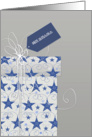 Merry Christmas in Korean, 메리 크리스마스, star ornaments card