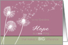 to my grandma, christian cancer encouragement, hope & scripture card