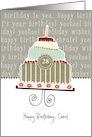 Happy birthday, Carol, customizable birthday card, cake, card