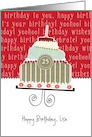 Happy birthday, Lisa, customizable birthday card (name & age) card