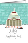 Happy birthday, Odette, customizable birthday card (name & age) card