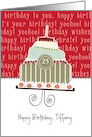 Happy birthday, Tiffany, customizable birthday card (name & age) card