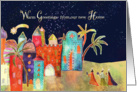 We’ve moved, new address, Christmas card, three wise men, card