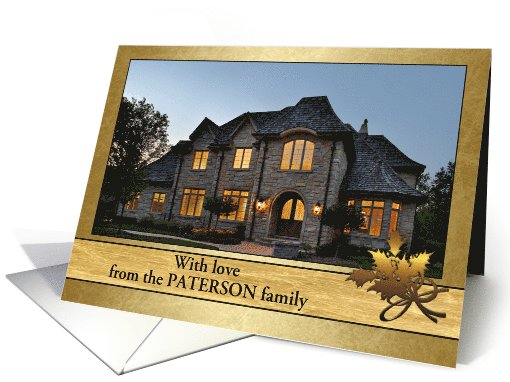 Merry Christmas from our new home,customizable photo... (1004639)