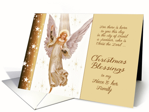 Merry Christmas to my Niece & family, vintage Angel,... (1008711)