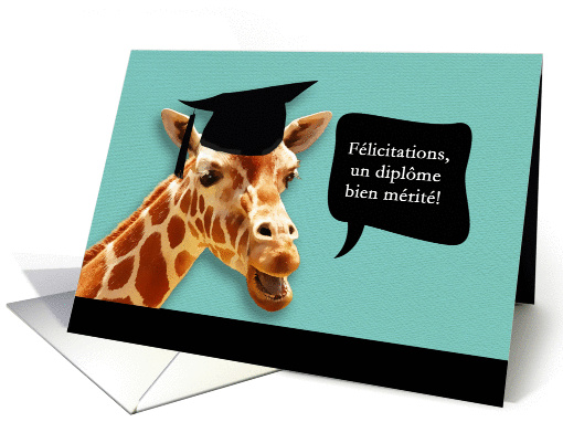flicitations pour ton diplme, Congrats on graduating in French card