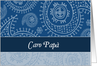 Happy Father’s day in Italian, paisley ornaments card