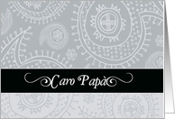 Happy Father’s day in Italian, paisley ornaments card