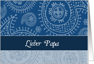 Happy Father’s day in German, paisley ornaments card