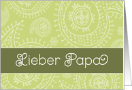 Happy Father’s day in German, paisley ornaments card