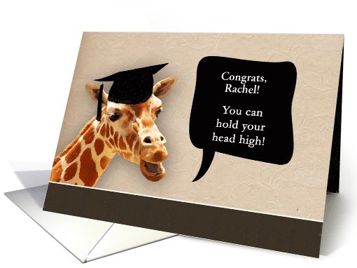 Rachel, Congrats on graduating, customizable card,... (1071565)