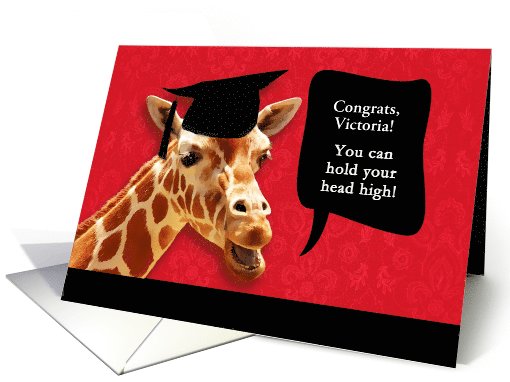Victoria, Congrats on graduating, customizable card,... (1072051)