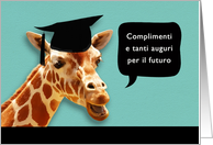 congratulazioni per la laurea, Congratulations on graduating, Italian card