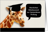 Herzlichen Glckwunsch, Congratulations on graduating, German card