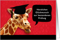 Herzlichen Glckwunsch, Congratulations on graduating, German card