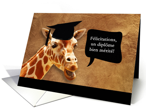 flicitations pour ton diplme, Congrats on graduating in French card