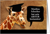 customizable German language, High School Graduation Invitation party card