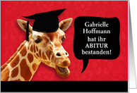 customizable German language, High School Graduation Invitation party card