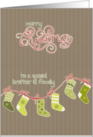 Merry Christmas to my brother and family, stockings card