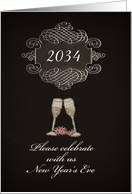 You are invited, Customizable Year, New Year’s Eve Party, card