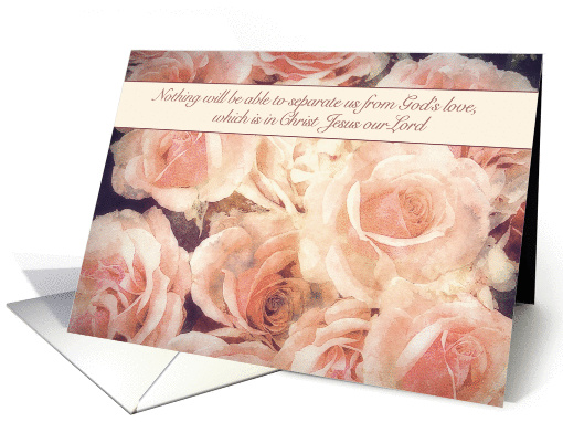 Christian Scripture encouragement for clinical depression, roses card
