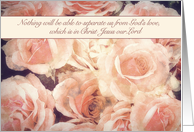 Christian Scripture encouragement for clinical depression, roses card
