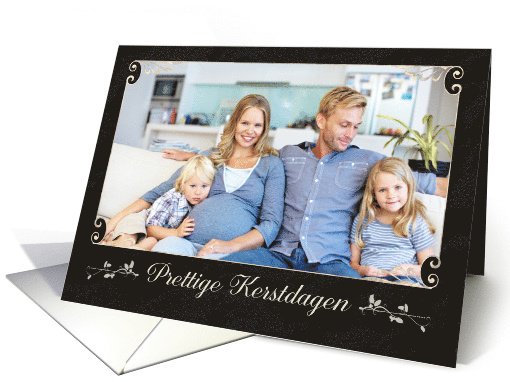 Merry Christmas in Dutch, Photo Card, chalkboard effect card (1151702)