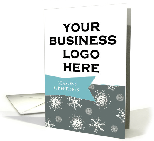 Customizable contemporary business Christmas photo card,... (1152650)